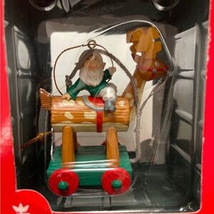 Santa's Pride Collectibles Elf Riding
Hobby Horse Ornament NIB